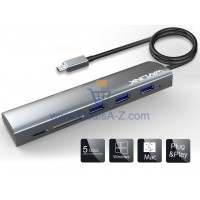 Wavlink Type C to USB Hub w. SD/Micro SD Card Reader